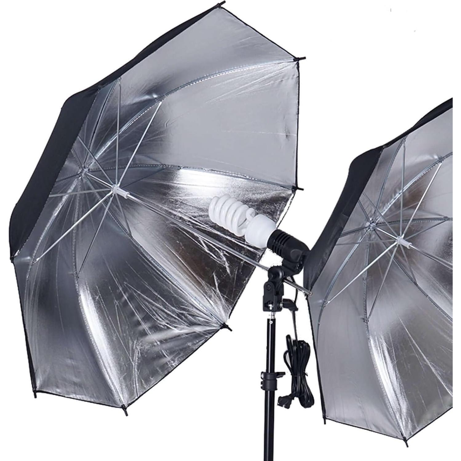 Kit de Iluminación Continua Efavormart 600W con Paraguas 33"