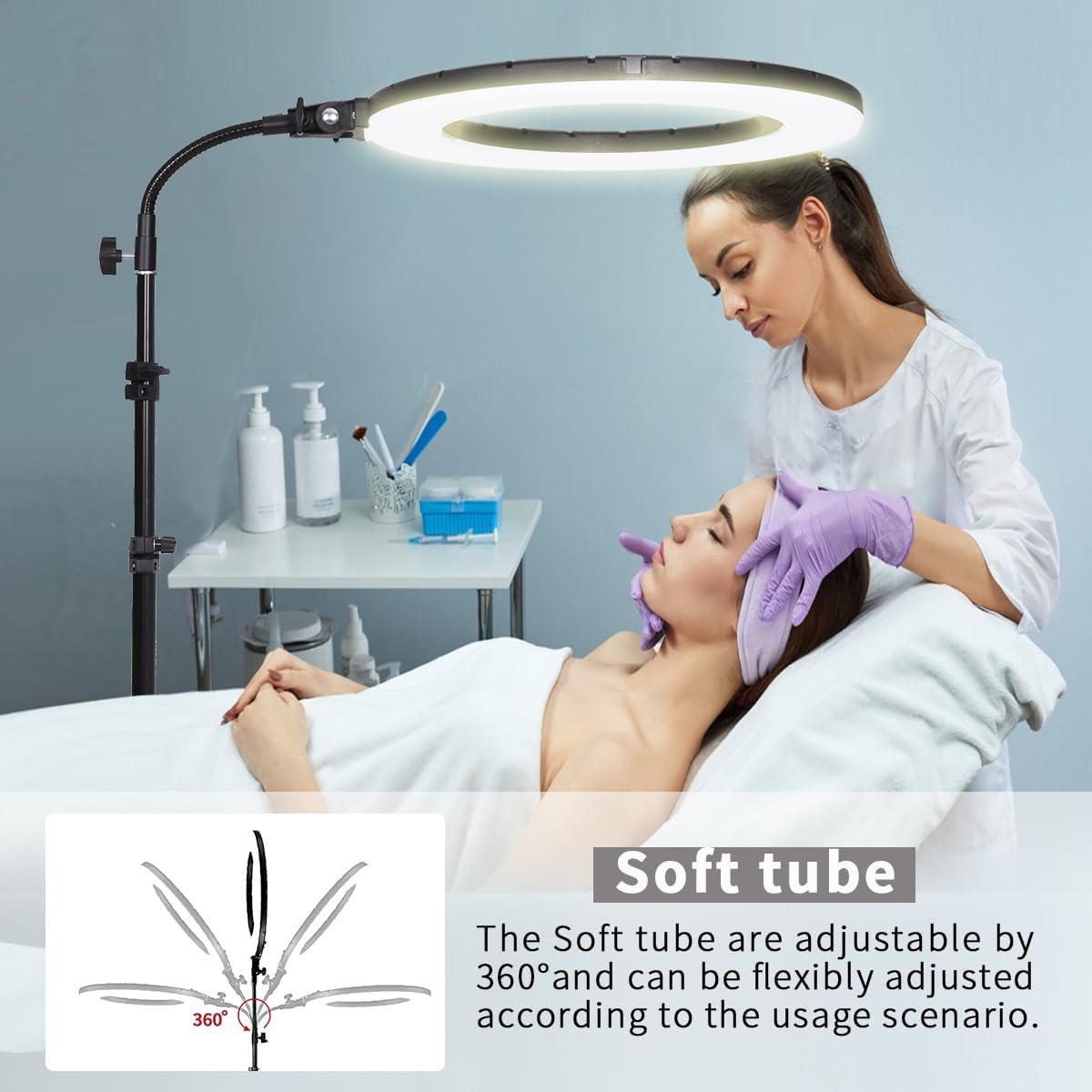 Luz de Anillo LED 18" GSKAIWEN 60W Ajustable para Belleza