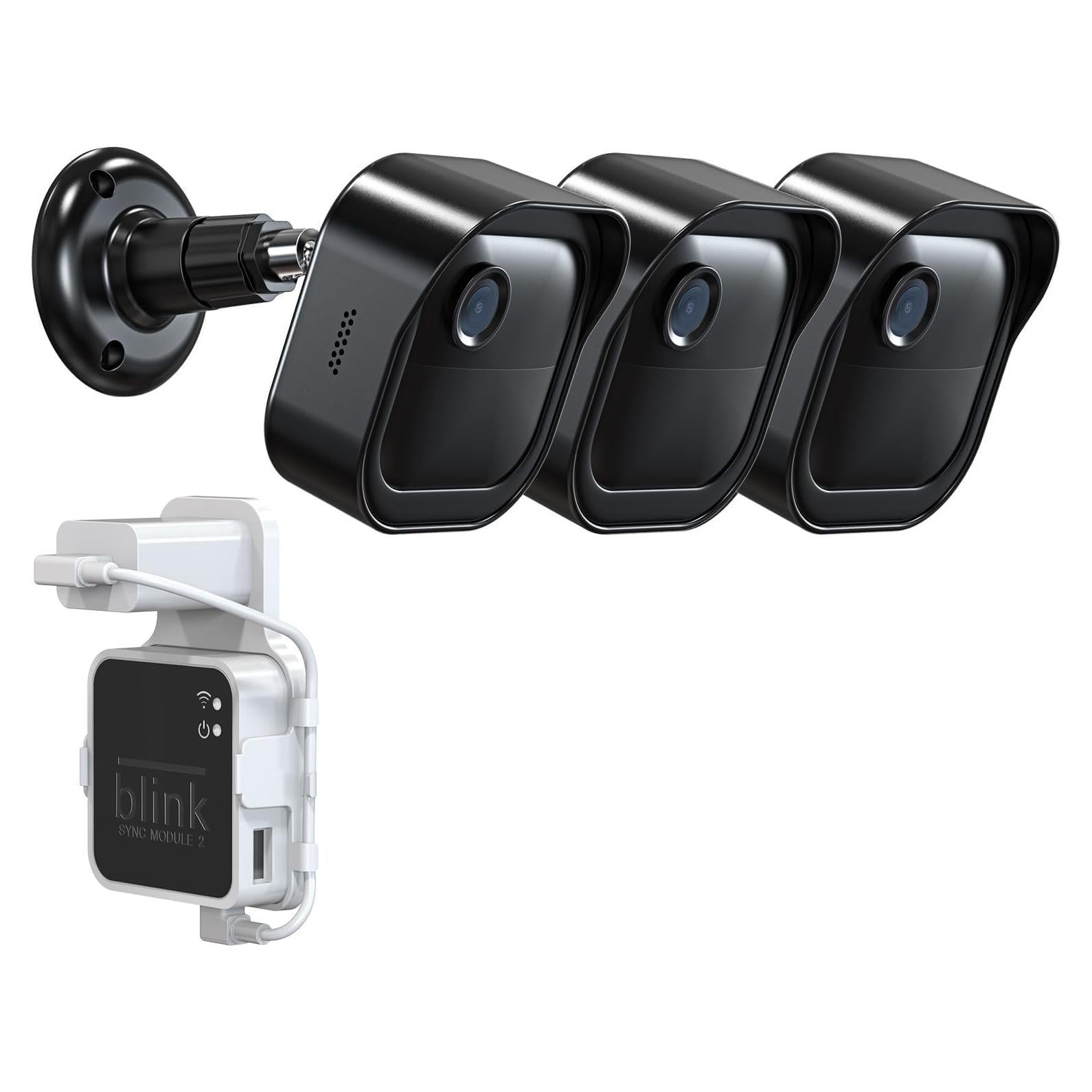 Soporte de Pared para Cámara Blink Outdoor 4 - 3 Paquete Negro