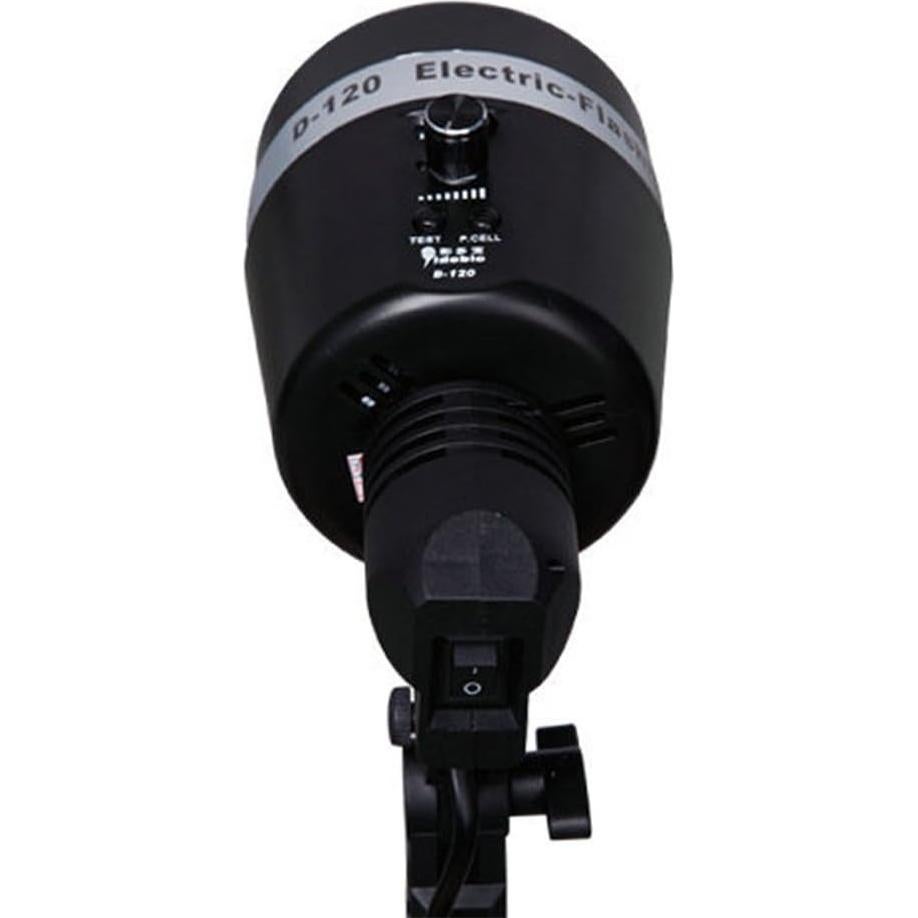 Dison D-120 Photo Studio Strobe Flash Light, E27 Master AC Slave Lighting Bulb Kit, 120WS 32GN 5500K, With E27 Bulb Holder Socket