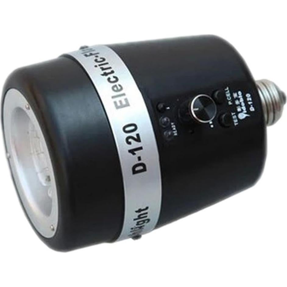 Dison D-120 Photo Studio Strobe Flash Light, E27 Master AC Slave Lighting Bulb Kit, 120WS 32GN 5500K, With E27 Bulb Holder Socket