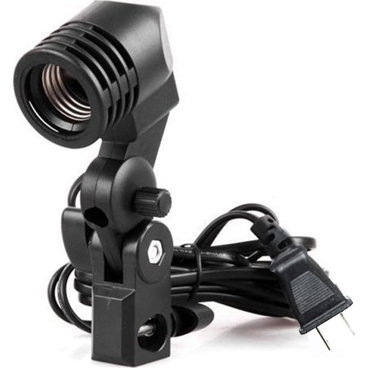 Dison D-120 Photo Studio Strobe Flash Light, E27 Master AC Slave Lighting Bulb Kit, 120WS 32GN 5500K, With E27 Bulb Holder Socket