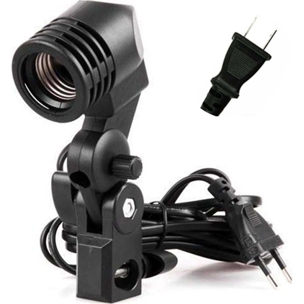 Dison D-120 Photo Studio Strobe Flash Light, E27 Master AC Slave Lighting Bulb Kit, 120WS 32GN 5500K, With E27 Bulb Holder Socket