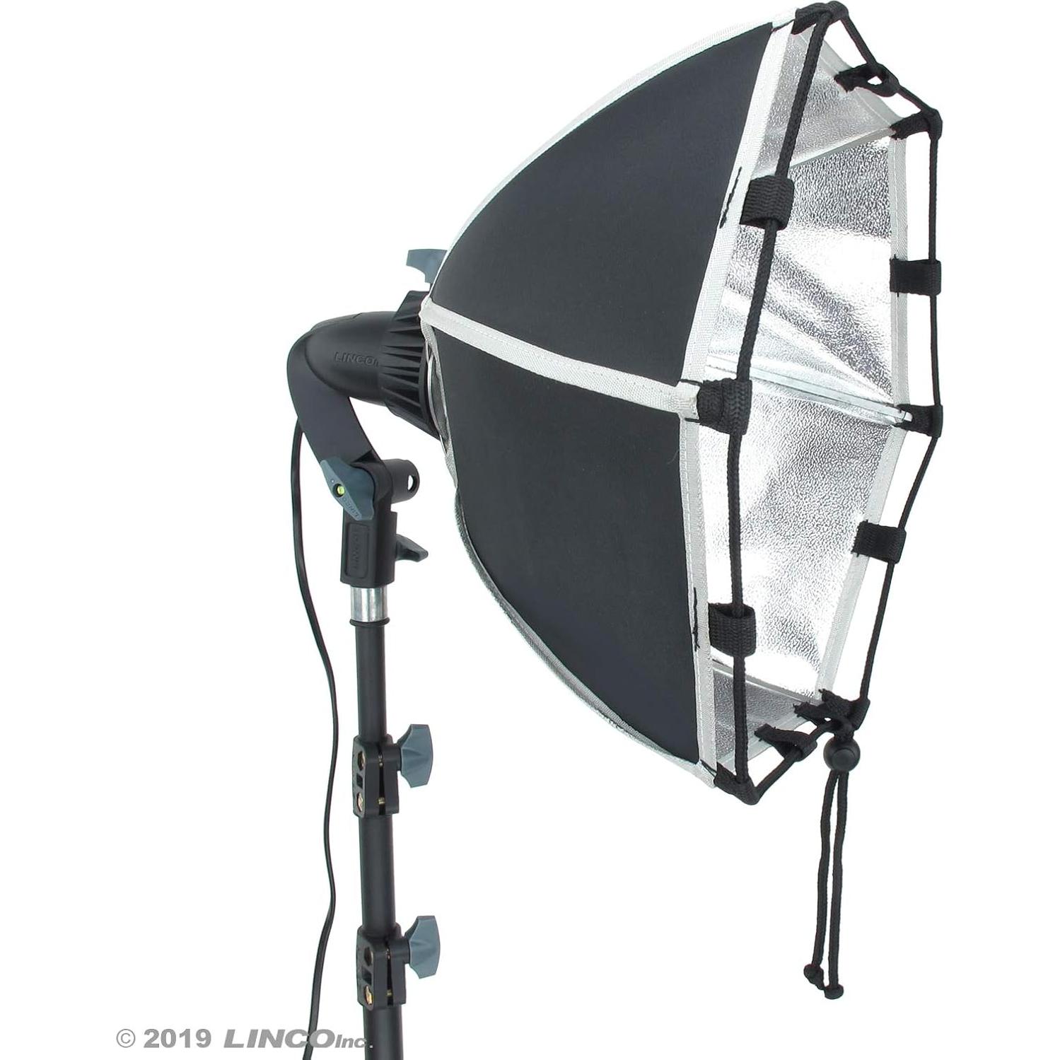 Kit de Iluminación LED Softbox Ajustable LINCO AM264 15"
