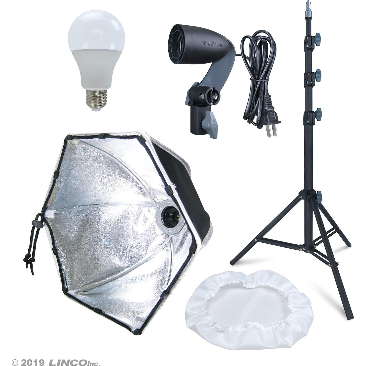Kit de Iluminación LED Softbox Ajustable LINCO AM264 15"