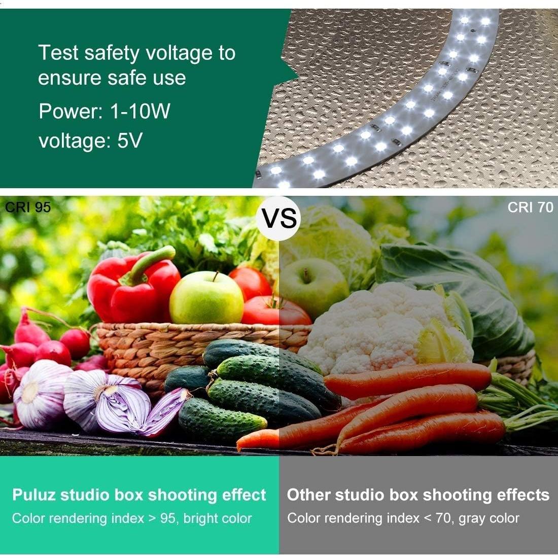 Caja de Luz de Estudio Fotográfico PULUZ 30cm con 6 Fondos