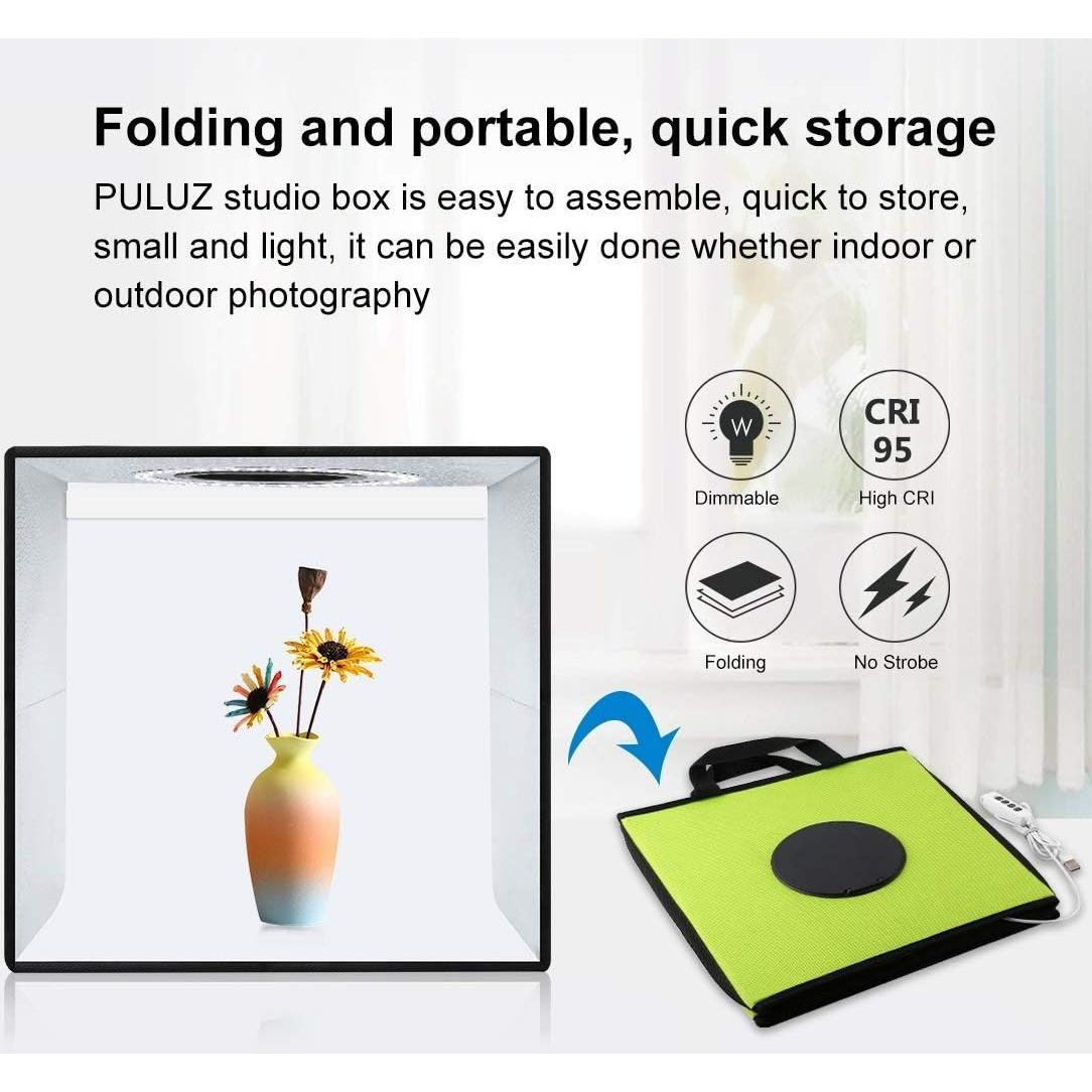 Caja de Luz de Estudio Fotográfico PULUZ 30cm con 6 Fondos