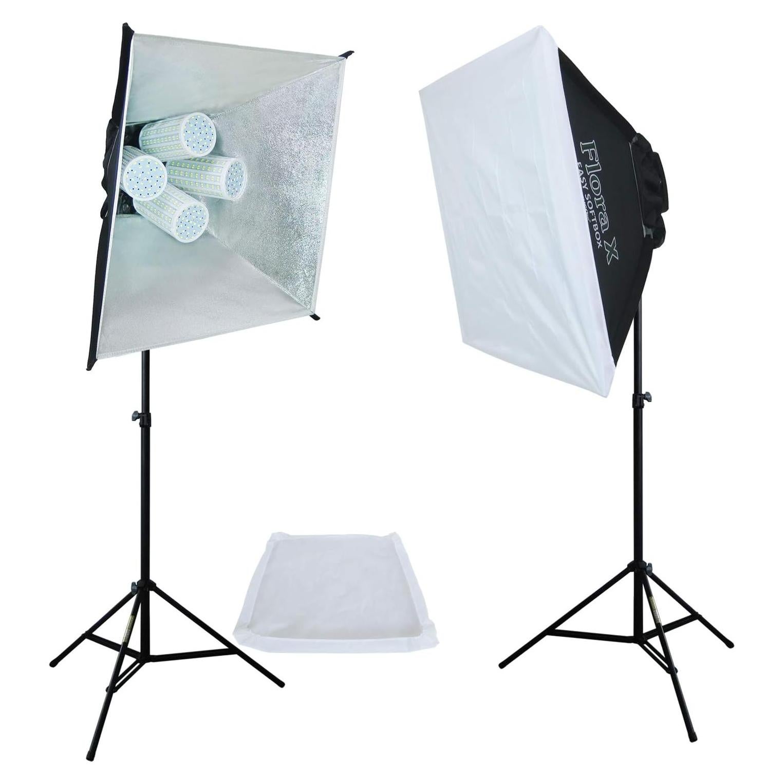 LINCO Lincostore Flora X LED 1240 x2 Super Bright Photography Light for Photo,Film,and Video Studio Lighting kit AM160- Supper Bright