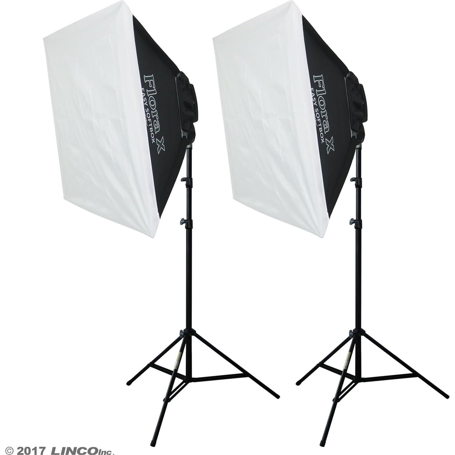 LINCO Lincostore Flora X LED 1240 x2 Super Bright Photography Light for Photo,Film,and Video Studio Lighting kit AM160- Supper Bright