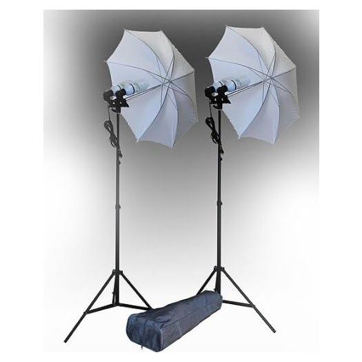 ePhoto1600 Watt Photo Studio Digital Video Light Lighting Kit by ePhoto INC DBL_head/Dk105