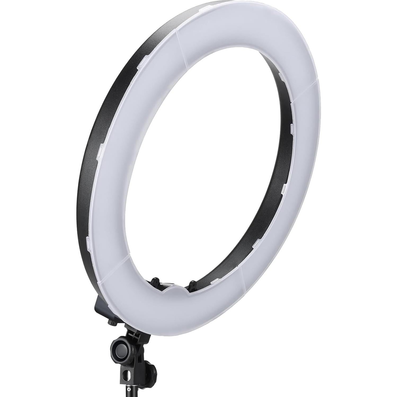 NEEWER 55W 18"/45cm Ring Light Kit [New Version], 5600K Dimmable LED Ringlight Tripod Stand Phone Holder for iPhone Selfie Makeup Lash Tattoo Studio Photo, CM31 Wireless Lavalier Microphone Included