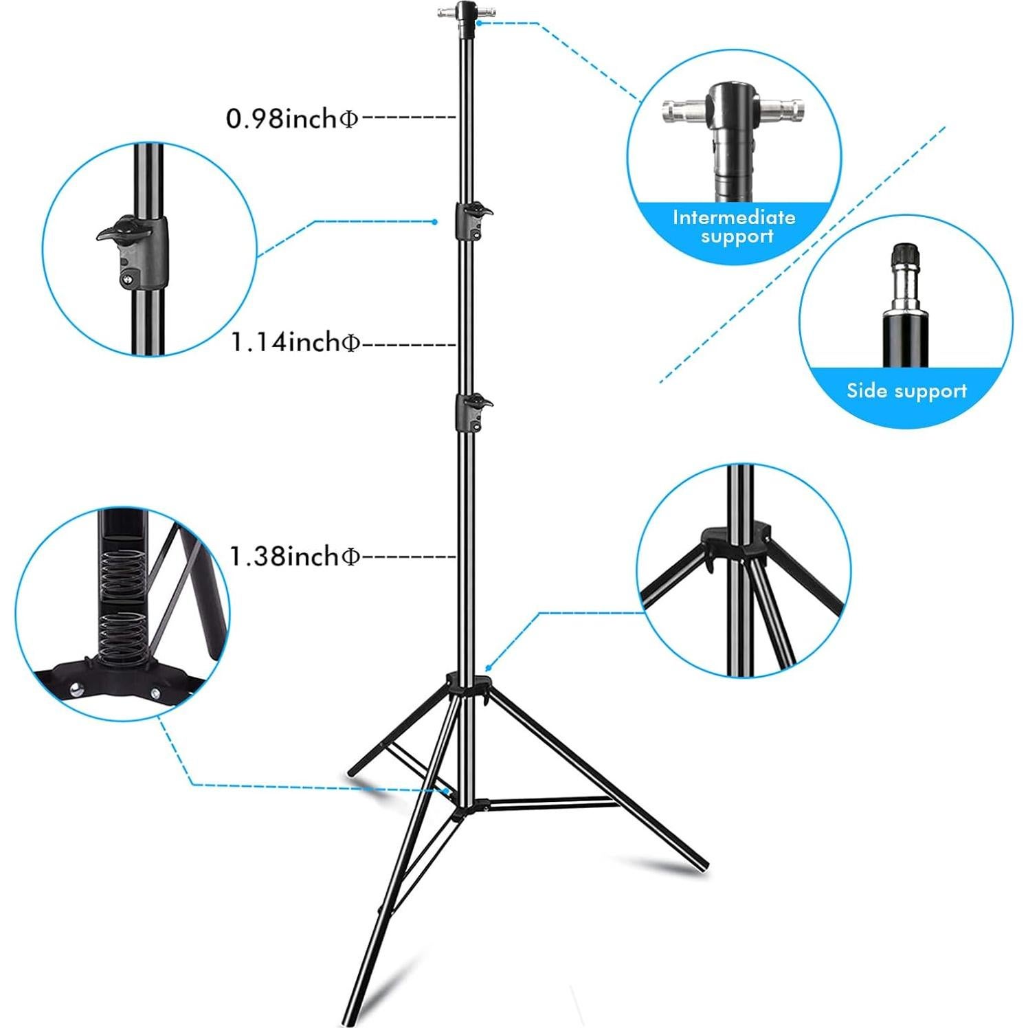 Soporte de Fondo Ajustable 9m x 3m con Accesorios HYJ-1023