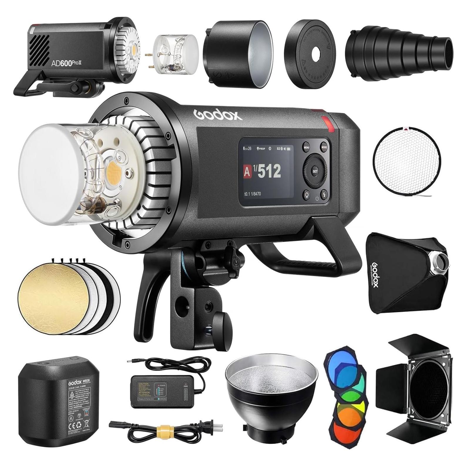 Godox AD600 Pro II Monolight 600Ws con Softbox 32x32