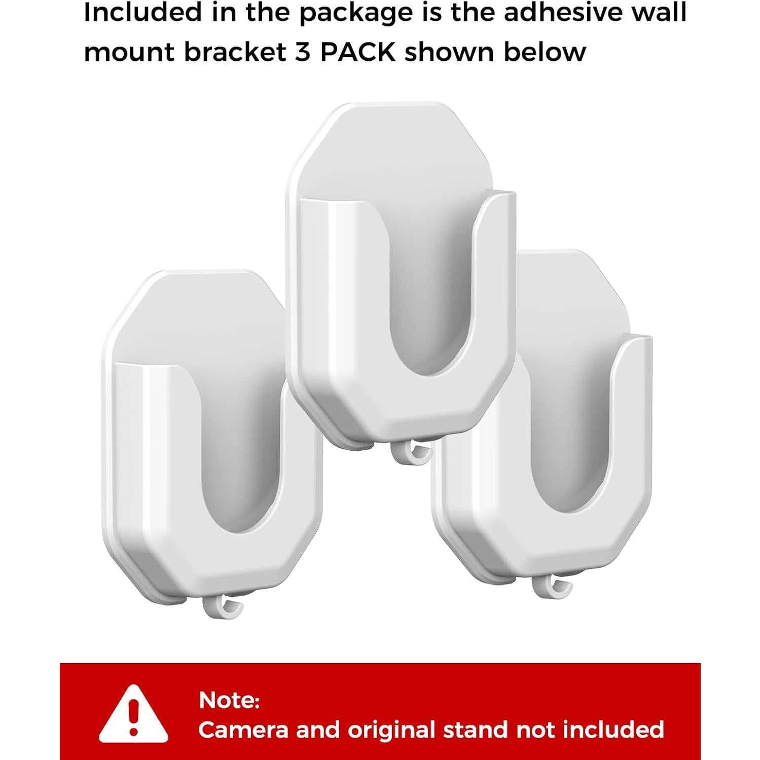 Paquete de 3 Soportes Adhesivos KMOUANTS para Cámara Blink