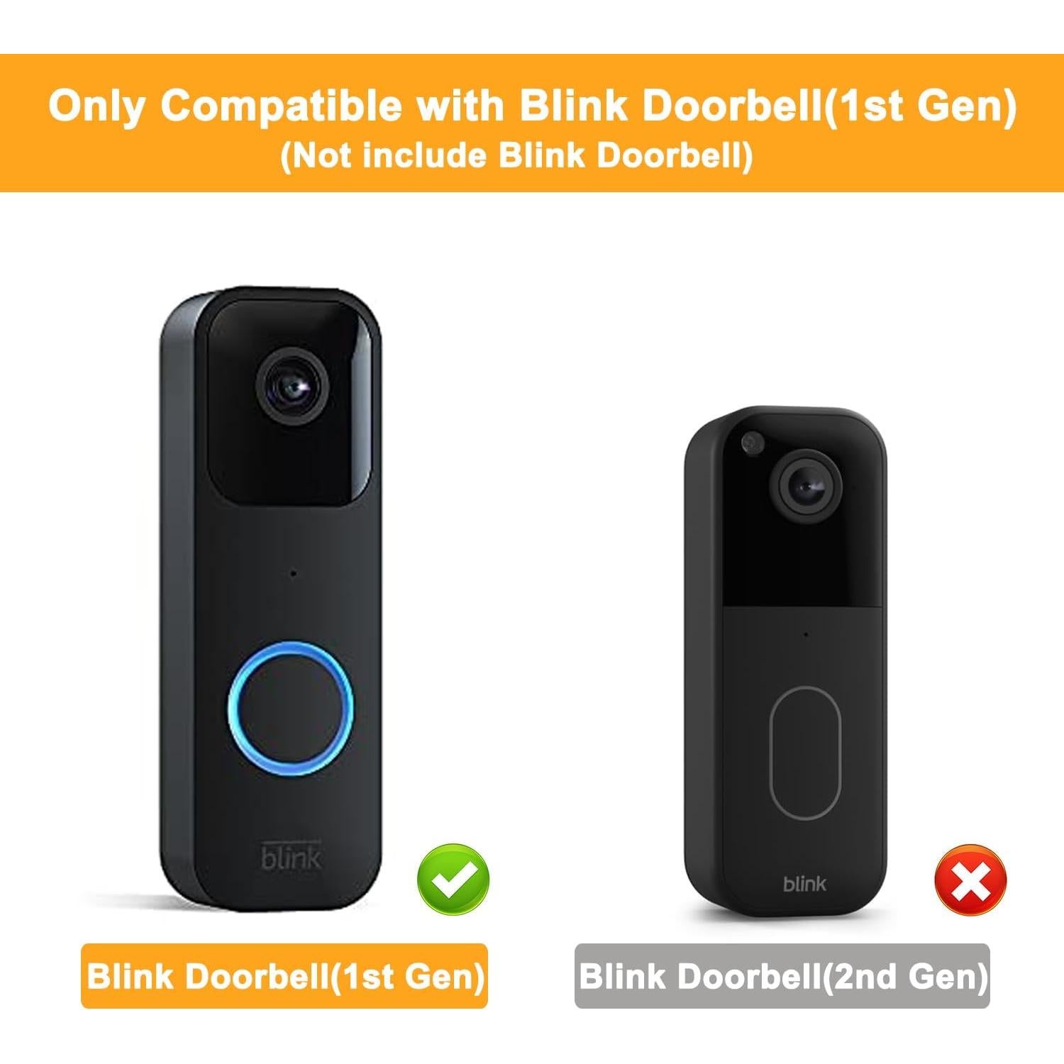 Soporte Antirrobo para Timbre Blink - Fácil Instalación, Negro