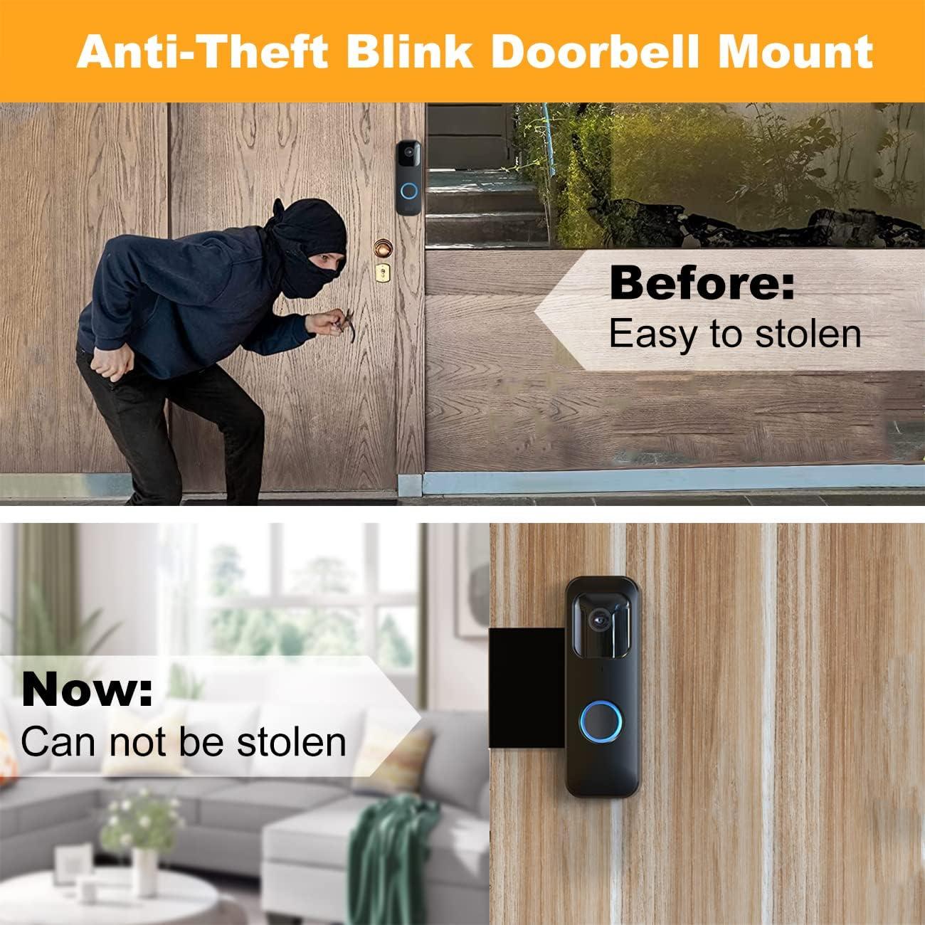 Soporte Antirrobo para Timbre Blink - Fácil Instalación, Negro