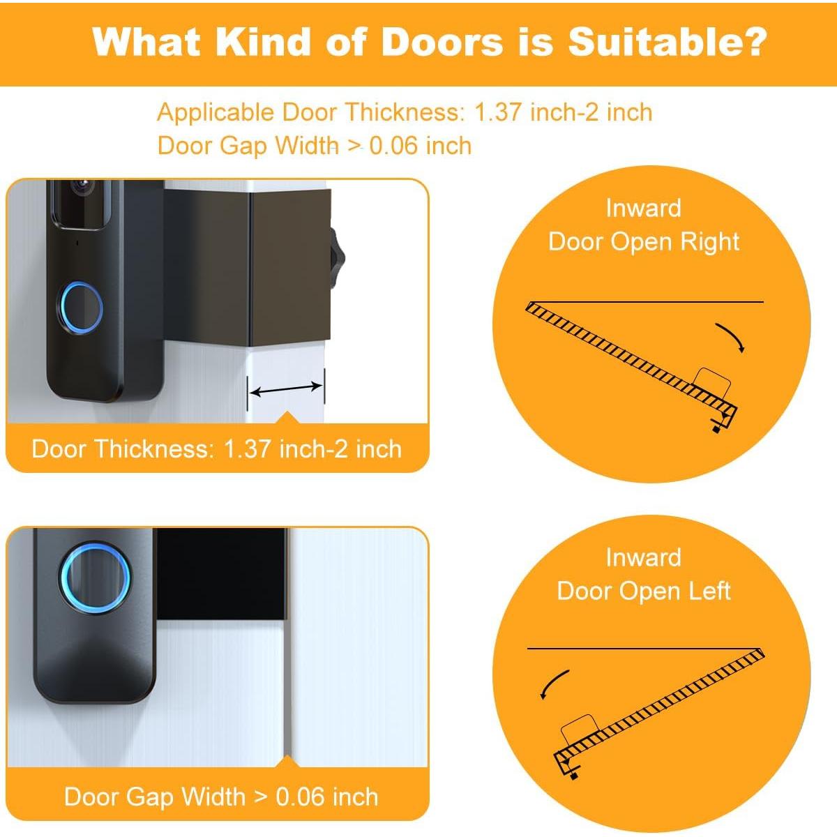 Soporte Antirrobo para Timbre Blink - Fácil Instalación, Negro