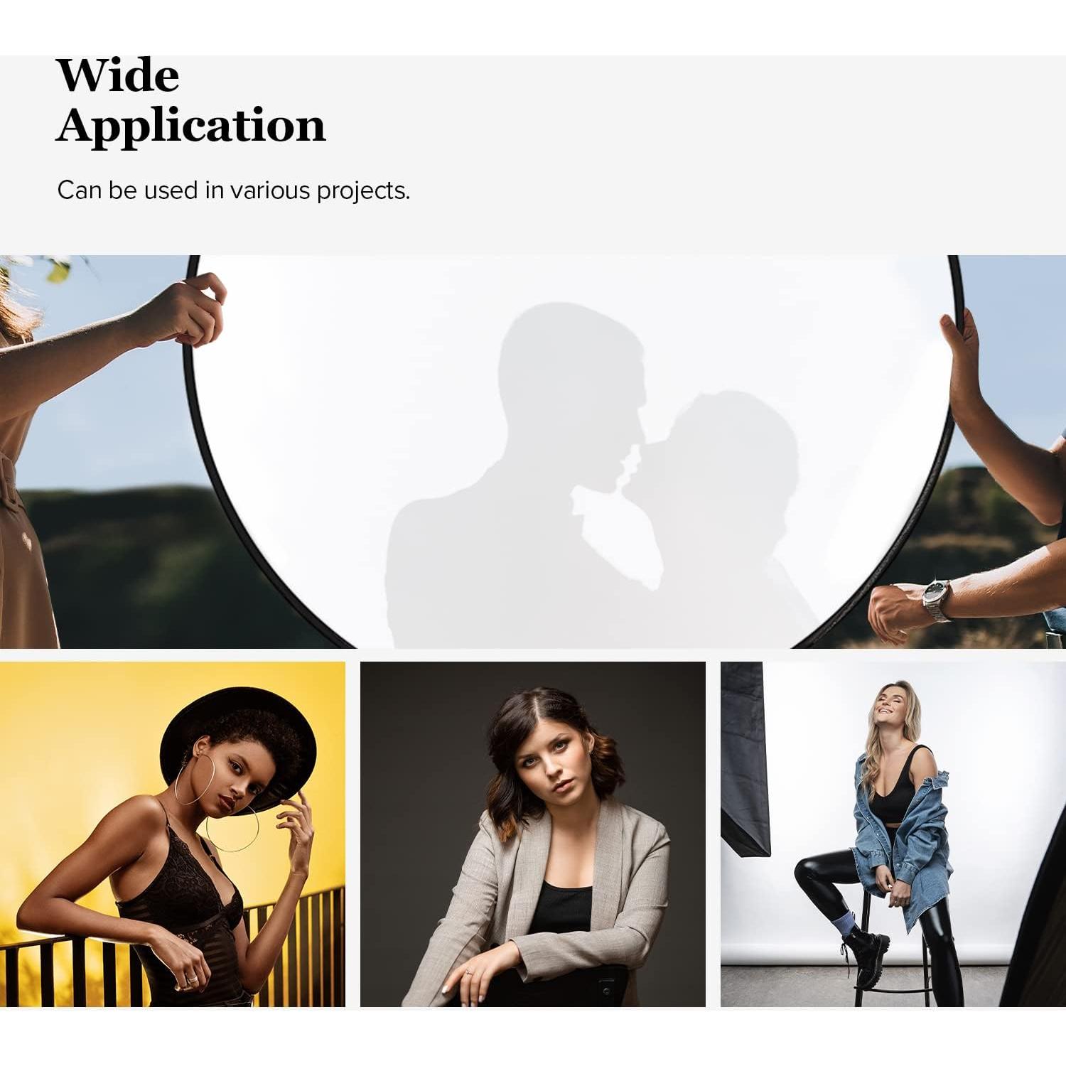 Reflector Plegable 5-en-1 LimoStudio 32" con Soporte y Clip