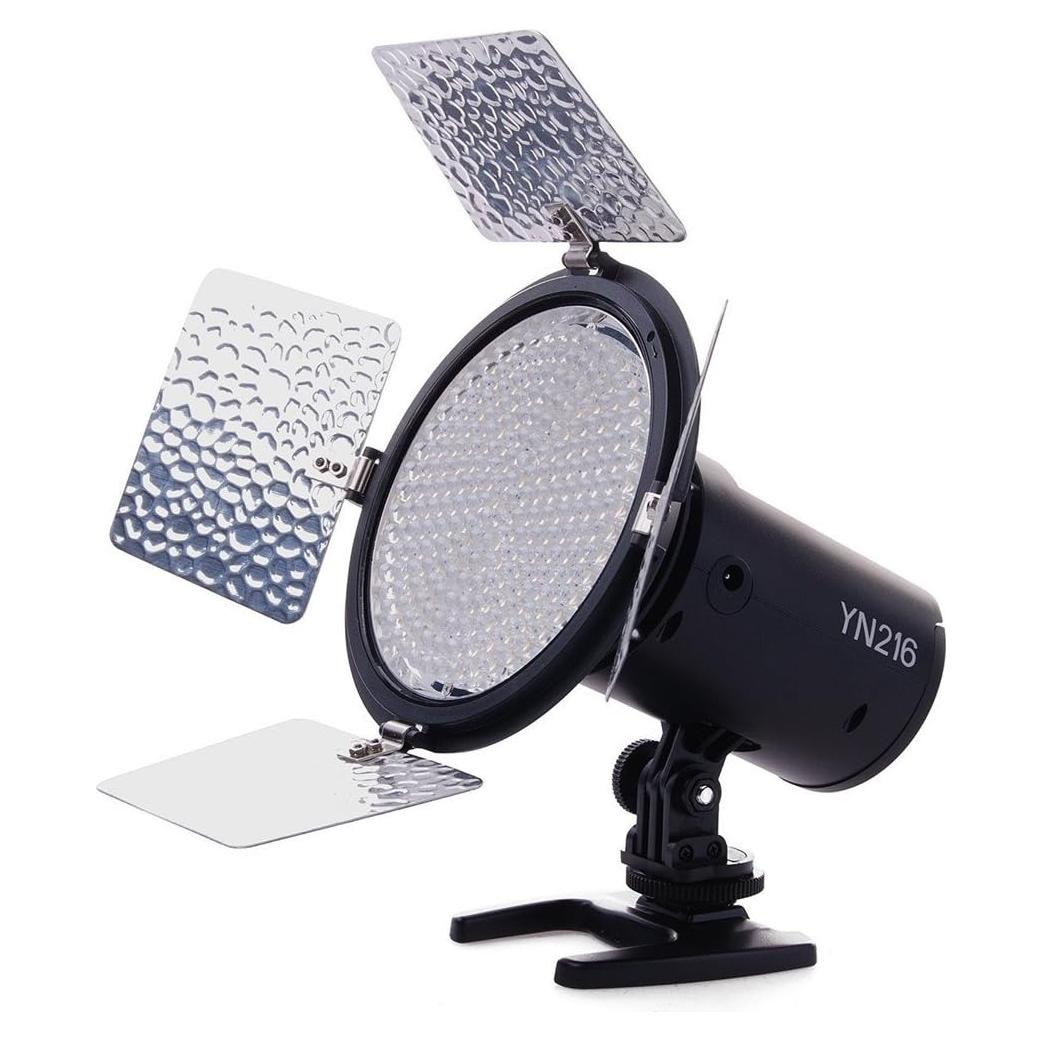 Luz de Video LED YONGNUO YN216 5600K con 4 Placas de Color