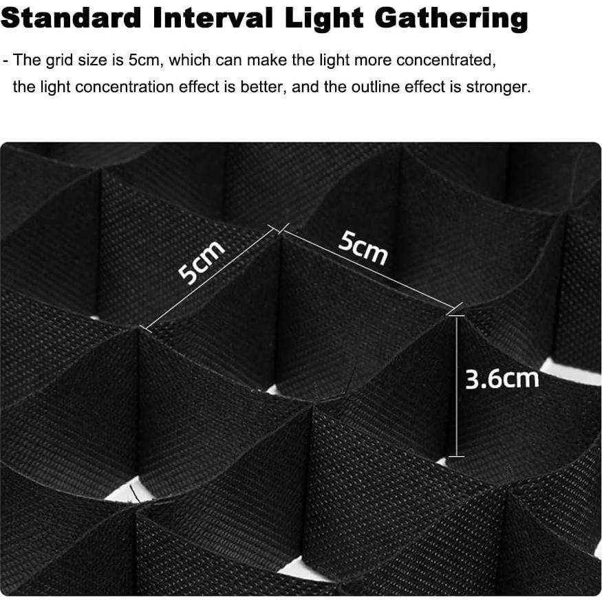 50x70cm / 20"x28" Rectangle Strip Softbox Honeycomb Grid （Grid Only）