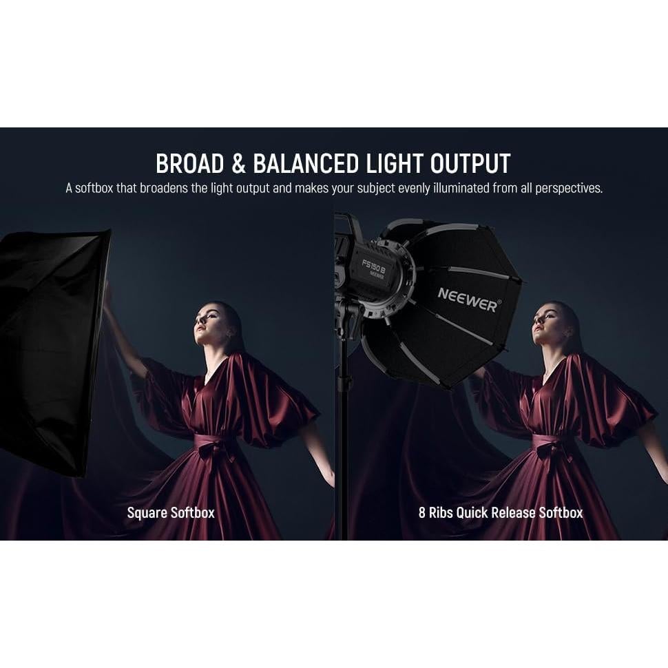 Softbox Octagonal NEEWER 45cm Bowens con Difusores y Malla