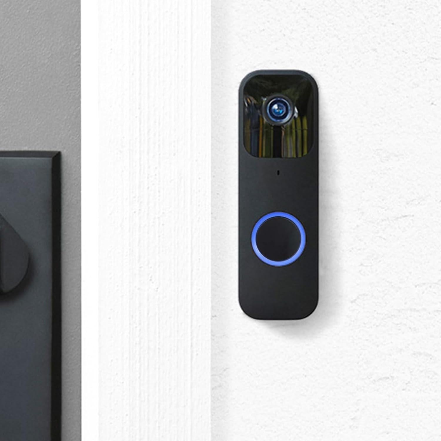 Placa de respaldo para timbre Blink Lolitech 3 agujeros negra