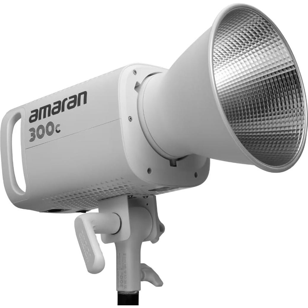 Amaran 300c RGB COB Video Light Bowen Mount,300w Photography Lighting Kit,App Control,2,500K to 7,500K Led Studio Light for Live Streaming,Video Recording,Content Creation,Tiktok (White)