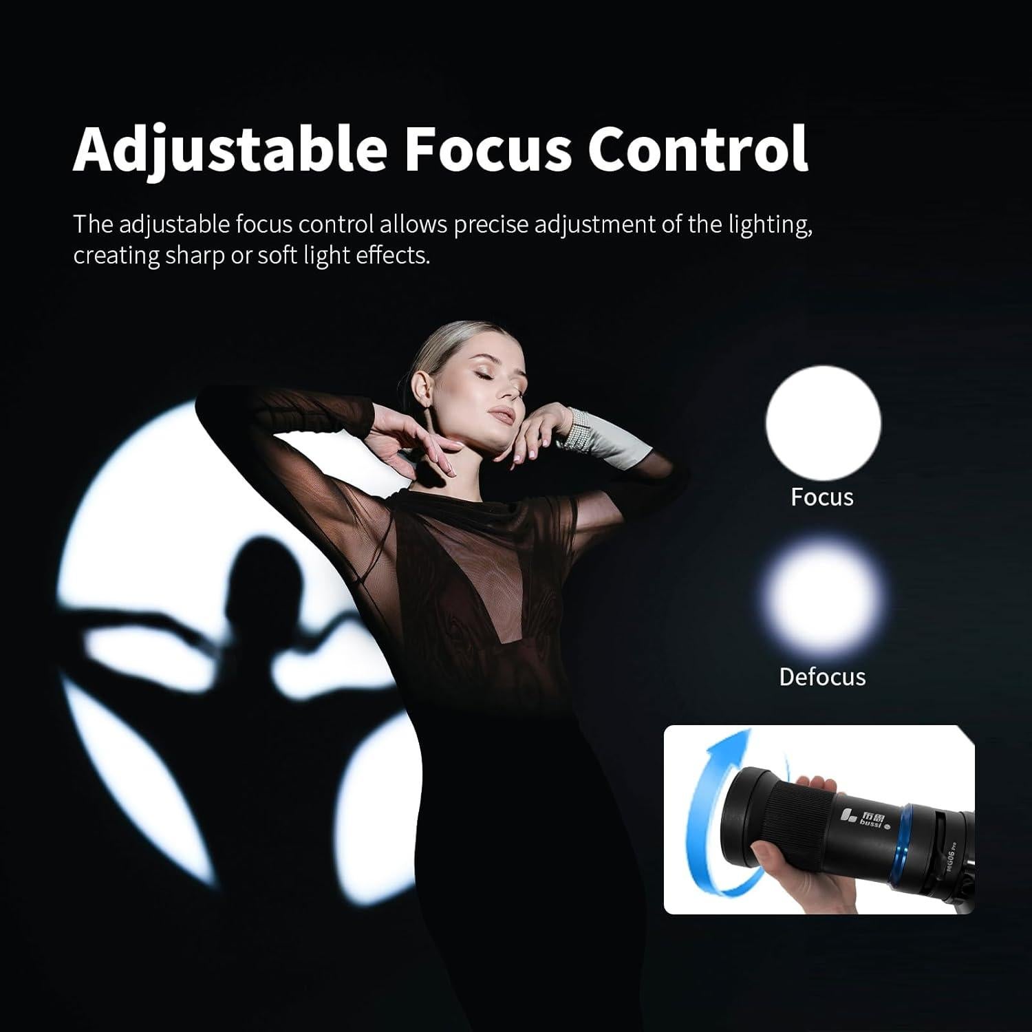 Soporte Óptico Bowens Bussi MG06 Pro con Lente de 33°