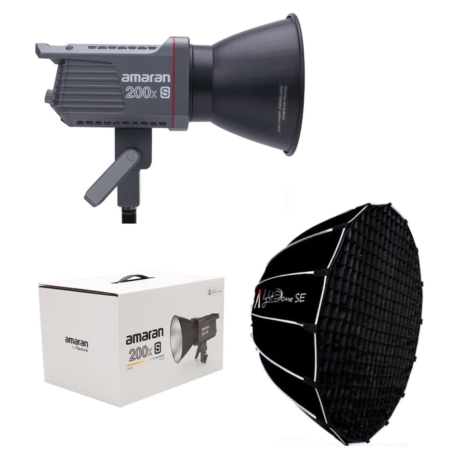 Luz LED Bi-Color Aputure Amaran 200X-S 200W con Softbox