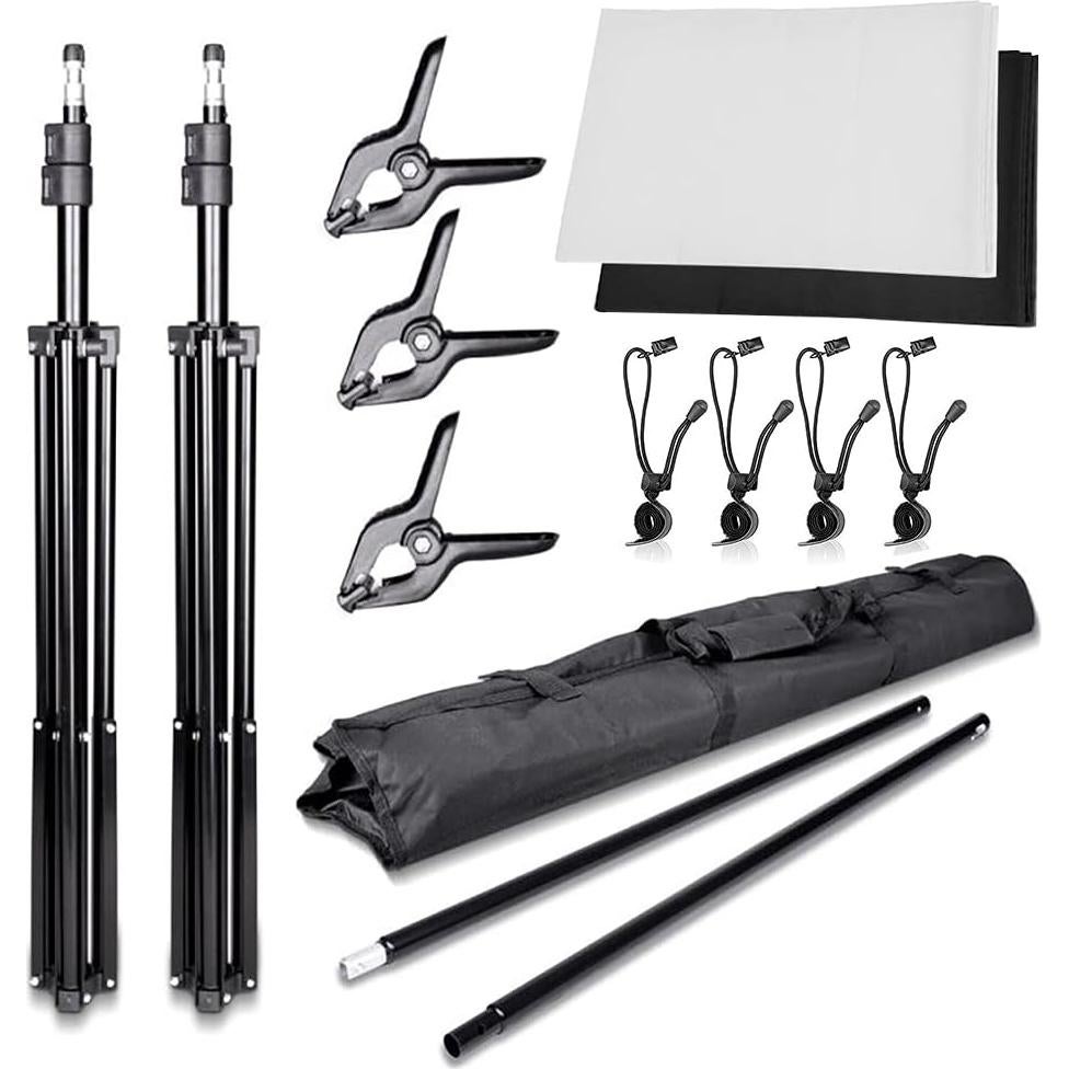 Kit de Soporte para Fondos Fotográficos SLOW DOLPHIN 6.5x10ft