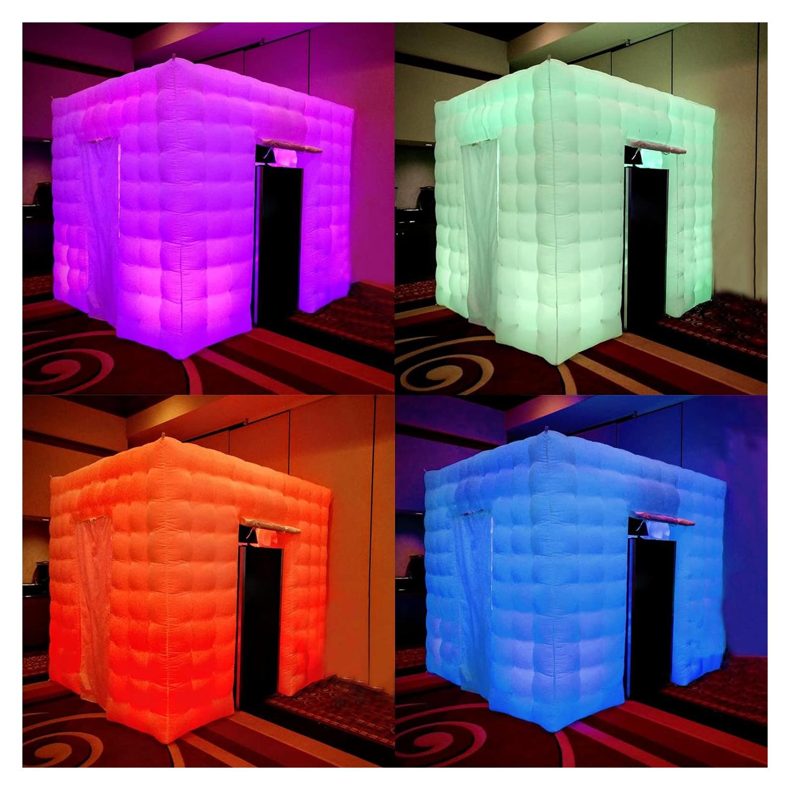 Cabina de Fotos Inflable LED Staelea 2.5x2.5m Blanca