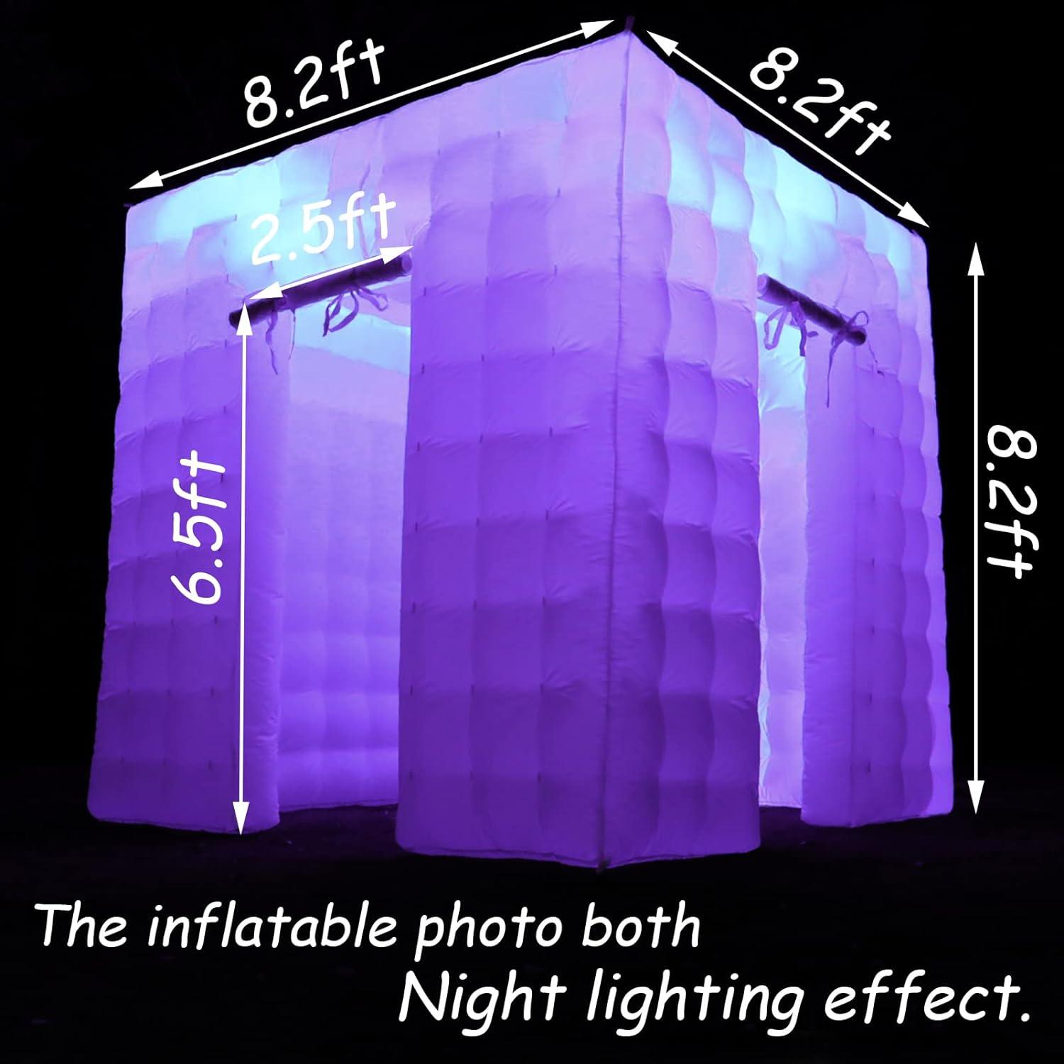 Cabina de Fotos Inflable LED Staelea 2.5x2.5m Blanca