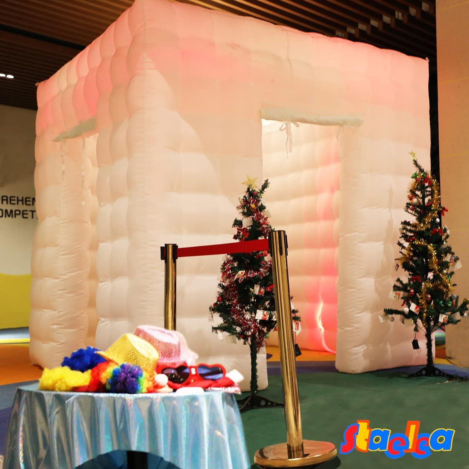 Cabina de Fotos Inflable LED Staelea 2.5x2.5m Blanca