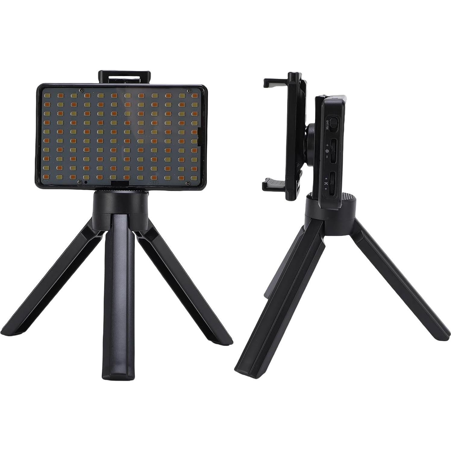 LED Video Light with Adjustable Tripod Stand, 2500K-9000K Dimmable Studio Lighting Kit,120PCS LED Beads USB Photo Lights for Live Streaming