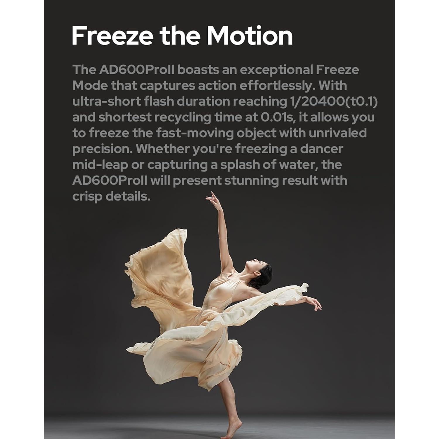 Godox AD600 Pro II Flash Estroboscópico 600Ws Bi-Color 40W