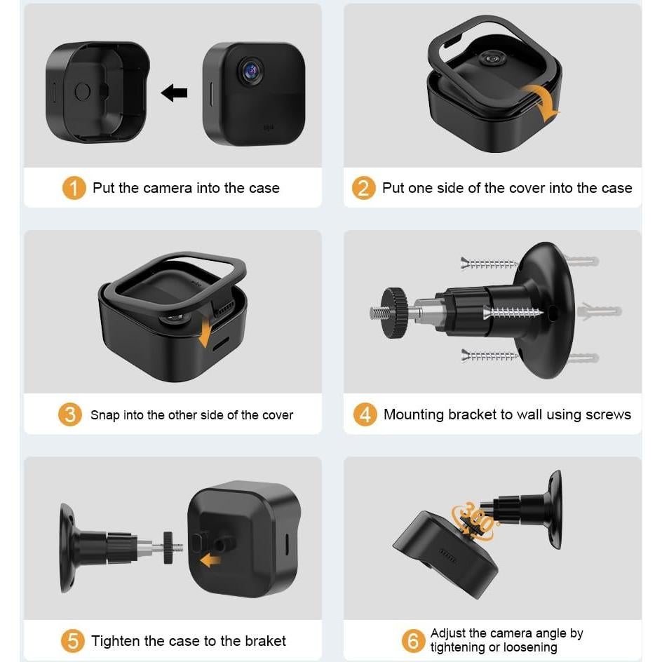 Soporte para Cámara Blink Exterior Gresur 3 Paquete Ajustable