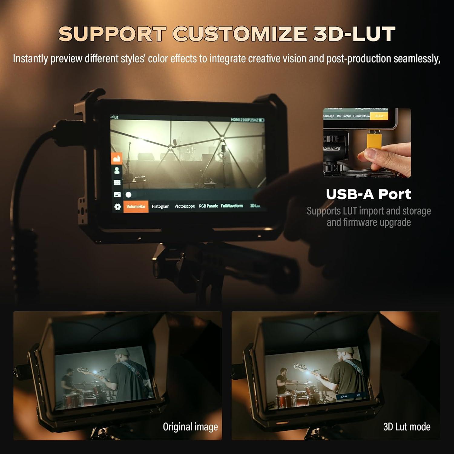 Monitor de Campo Viltrox DC-X2 6" FHD 2000 Nits Táctil