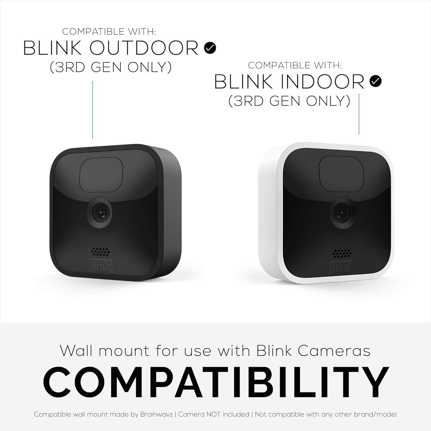 Soporte Adhesivo BRAINWAVZ para Cámara Blink 2 Paquetes