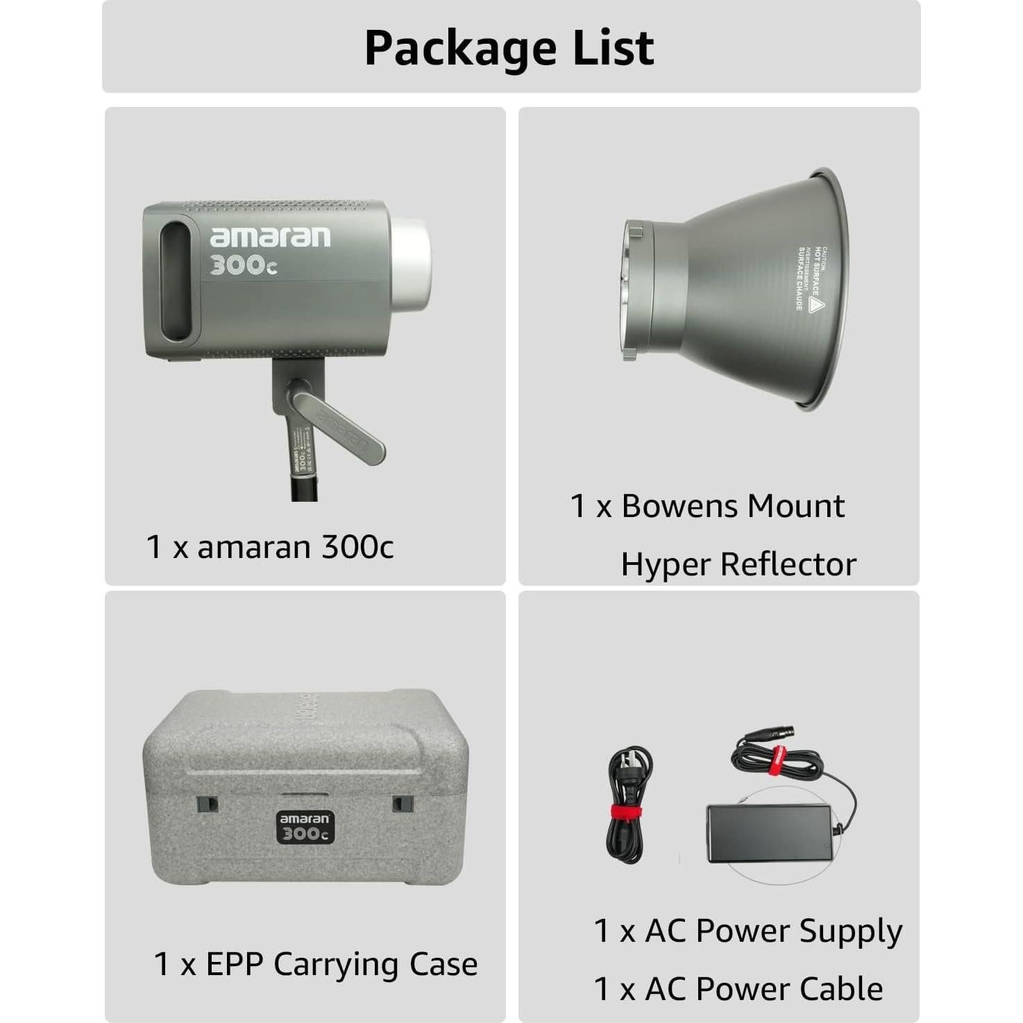 Luz de Video LED RGB Aputure amaran 300c 2500K-7500K