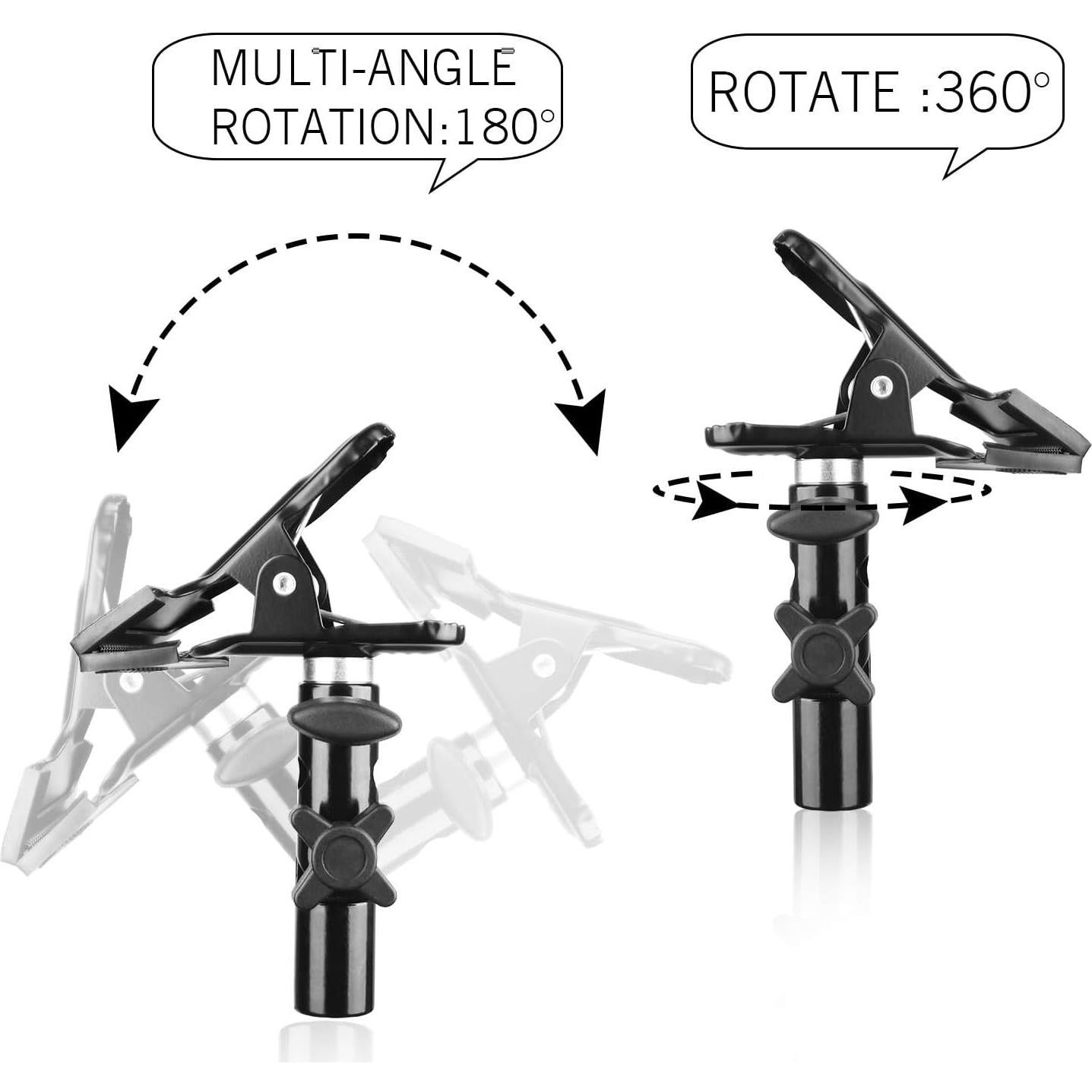 Soporte de Luz Ajustable Emart 260cm con Abrazadera Metal