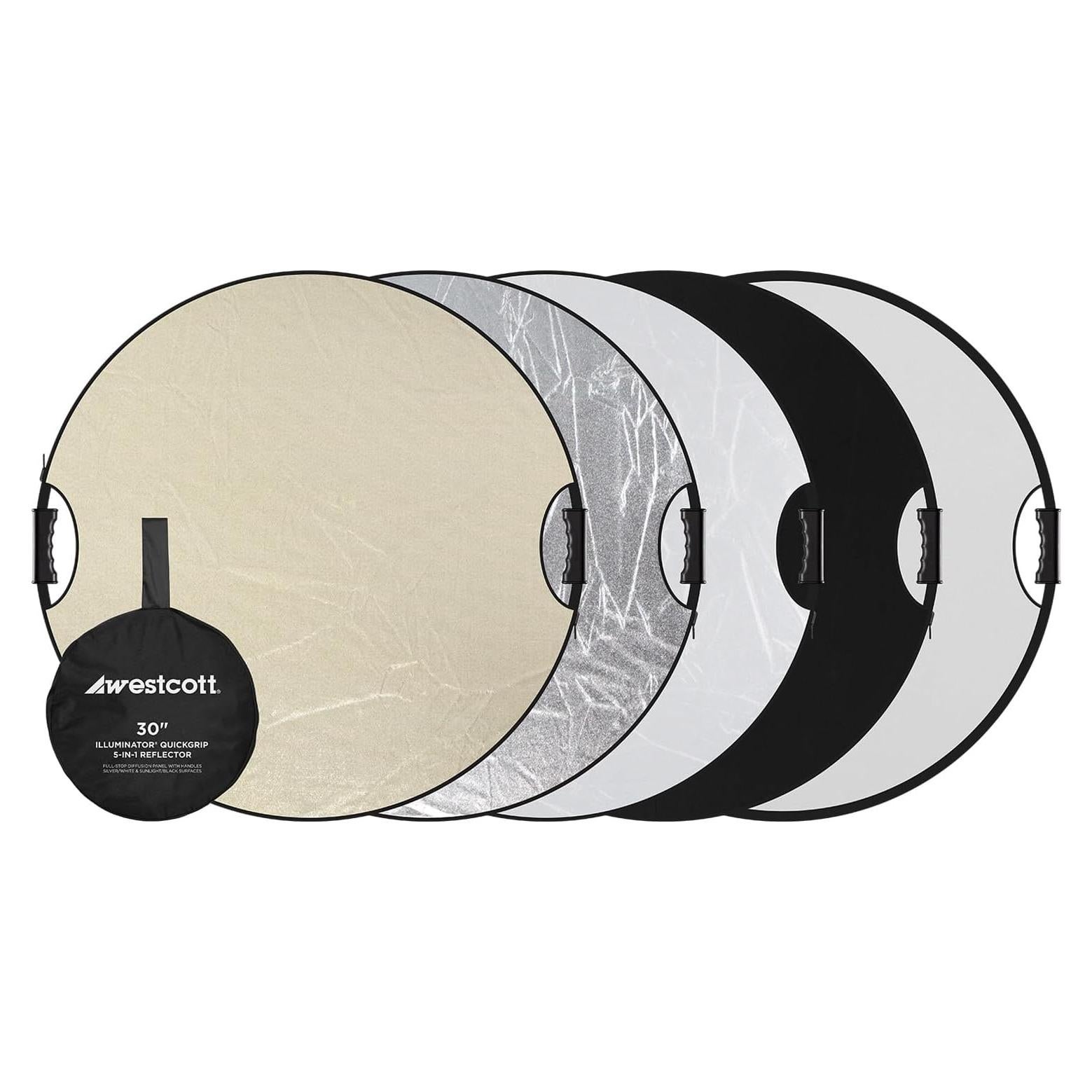 Reflector 5-en-1 Westcott Illuminator QuickGrip 76.2 cm