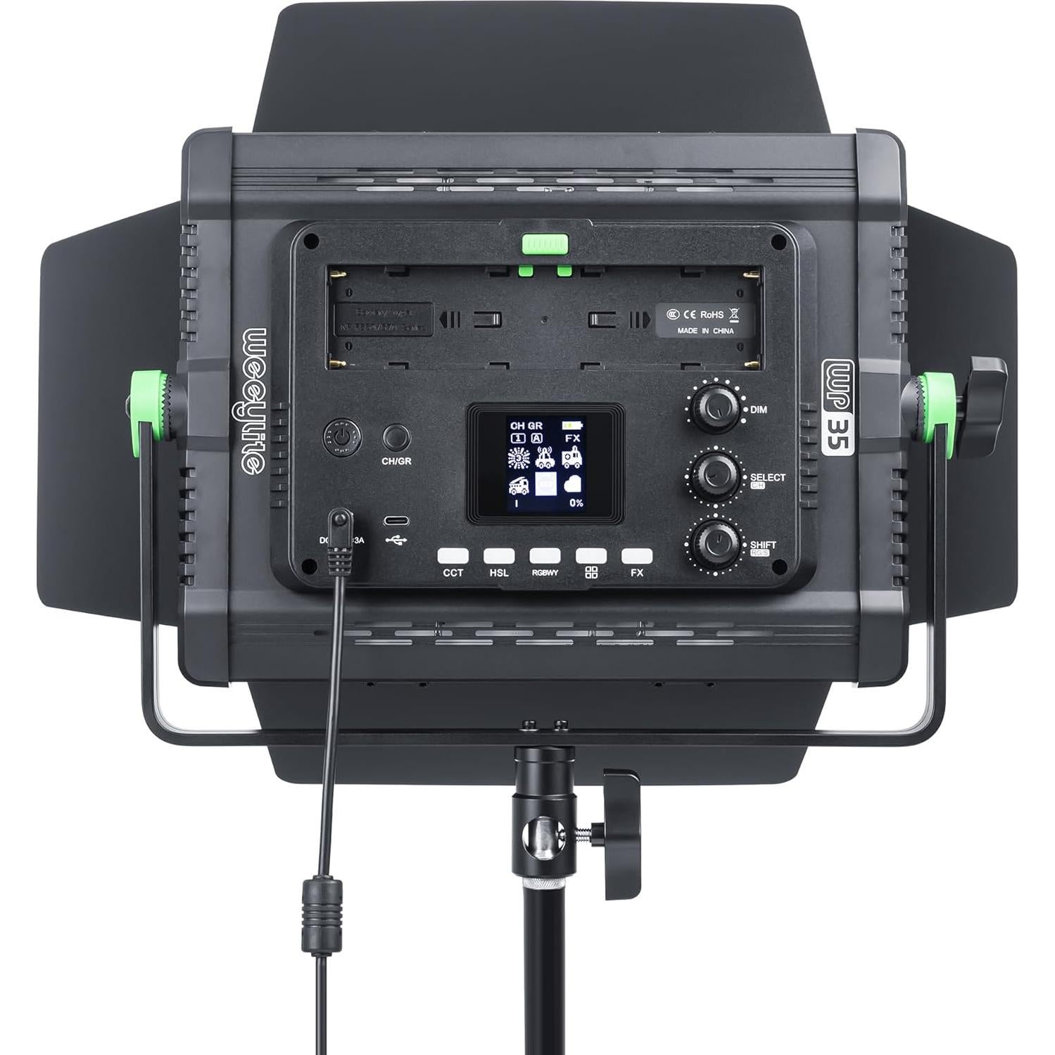 Panel LED RGB Weeylite WP35 Bi-Color 2800K-6800K 30W