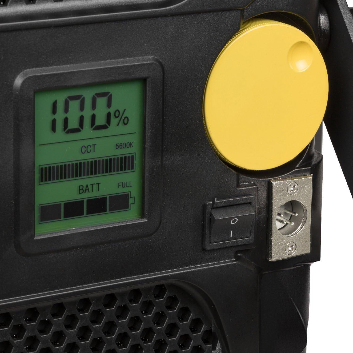 Ikan Lyra (3X) Daylight 5600K Soft Panel LED (3) 1 x 1 Studio Lighting Kit with Gold & V-Mount Battery Plate, Barndoors, Stands and Case Included (LW10-3PT-KIT) - Black