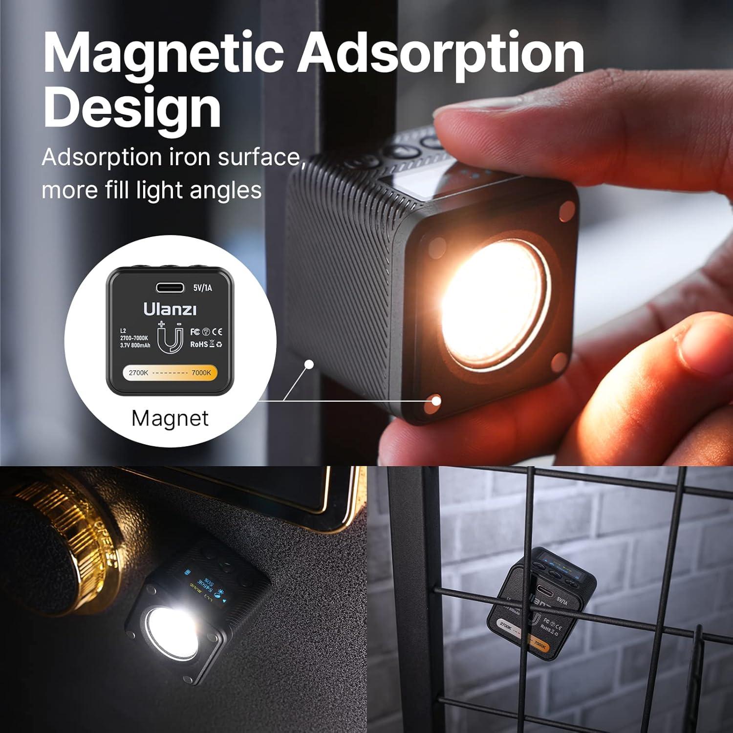 Luz de Video ULANZI L2 Bi-Color LED 2700-7000K 800mAh