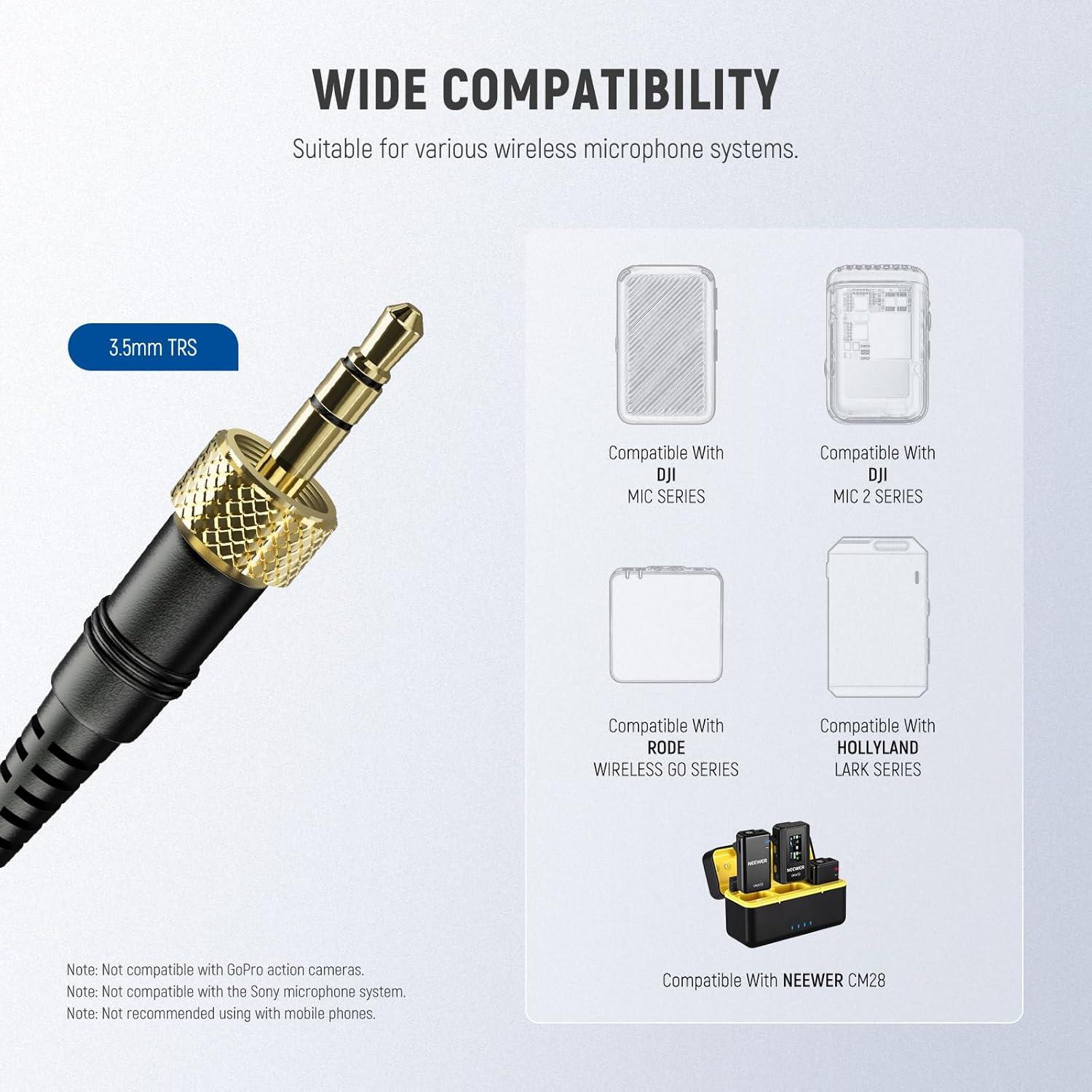 NEEWER R06 Basic 7" Desktop Phone Selfie Light Kit for Conference Lighting, 10W Dimmable Full Screen Ring Light for Computer Laptop Vlog Live Streaming Recording, CM5 Lapel Microphone Included