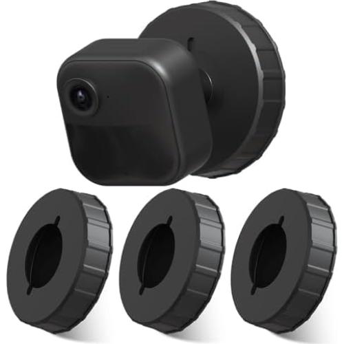 Soporte Adhesivo para Cámara Blink - Montaje 360° Negro - 3 Pzas