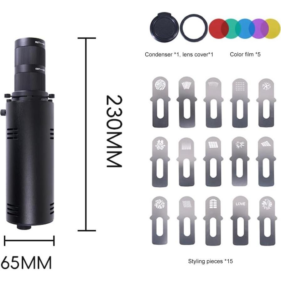 Proyector GOBO Profesional BAFONGCINE 20W Colorido Snoot