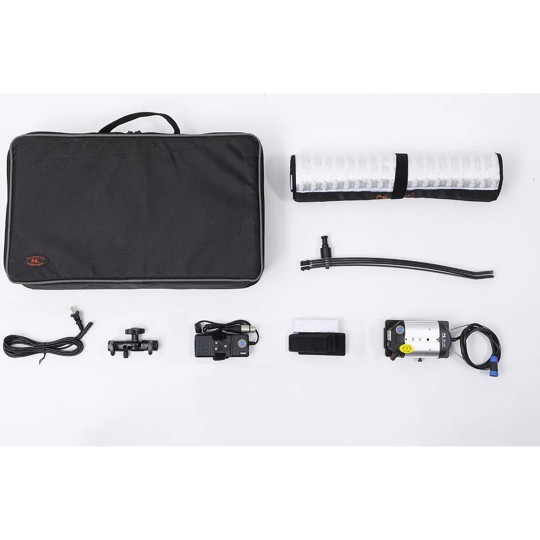 Luz LED Fotográfica Portátil Falcon Eyes RX-18T 62W con Difusor