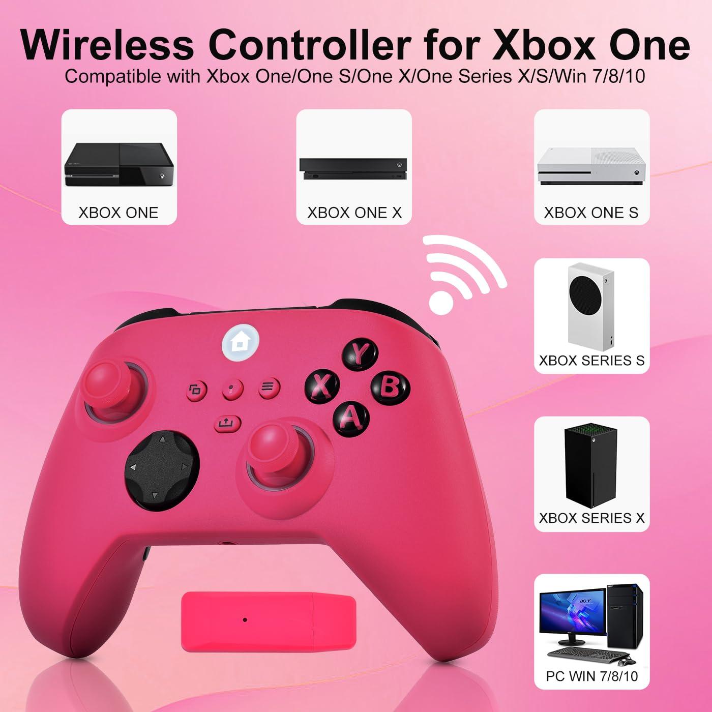 Controlador Inalámbrico Xbox One TBZAN Rosa LED RGB