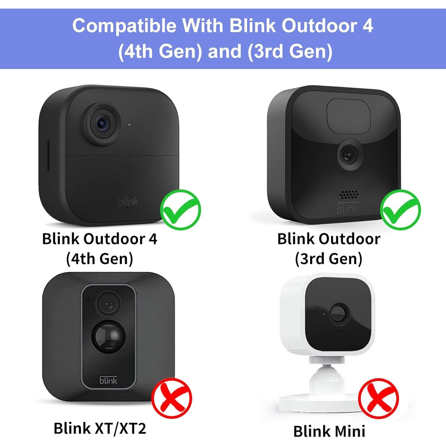 Soporte de Pared para Blink Outdoor 4 y 3 - 3 Paquete Negro